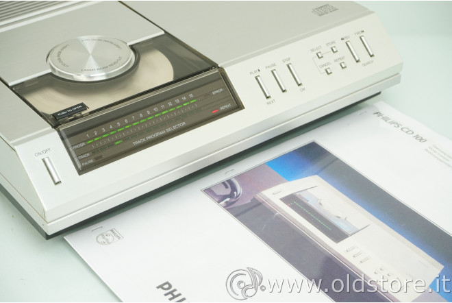 PHILIPS CD 100 USATO VINTAGE IN VENDITA MANUALE