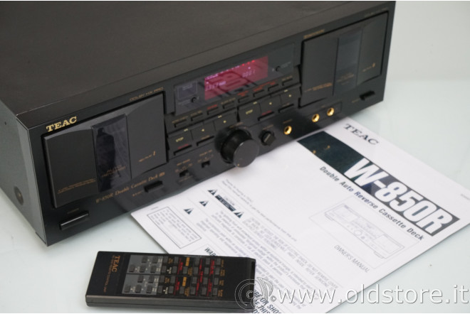 TEAC W 850R DOPPIO REGISTRATORE A CASSETTE VINTAGE COMPLETO